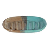Clay in Motion - Stoneware Kitchen Soap Dish: Mystic Water