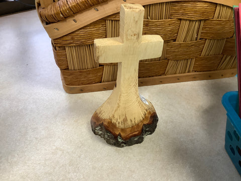 Small Wood  Carved Cross  4-5 Inches by Carolina Wood Carvings