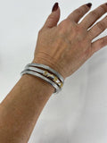 The Artist Jay - Circles Hypoallergenic Aluminum Cuff Bracelet: Small
