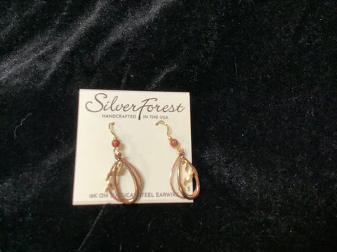 Ne-1393 Silver Forest Earrings
