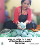 Ethical Global - Cats: Eco 100% New Zealand Wool Dryer Balls Fair Trade: Orange Cat