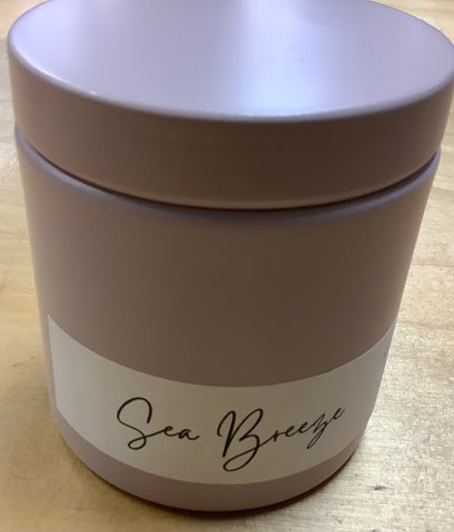 Sea Breeze Candle by local artist Wallflower
