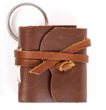 Miniature Journal  keyring: Brown