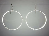 Ken’s handcrafted jewelry - Sterling Silver X-Large Circle Hammered