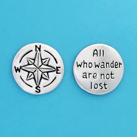 Basic Spirit - Compass/Not All Who Wander Are Lost Coin