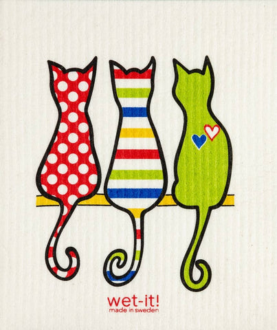 Wet-it! - Cat Lover Multi Swedish Cloth