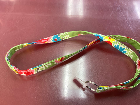 Light Green & Flowered Lanyards by Carol (choice of one per purchase)