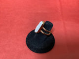 White Druzy Ring
