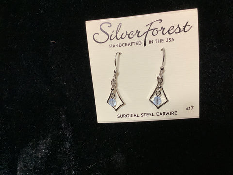 NE-2400 Silver Forest Earrings