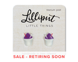 Lilliput Little Things - Snoball Earrings: Red