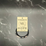 MorseLeather Co. - HOPE - Morse Code Bracelet - Leather - Adjustable