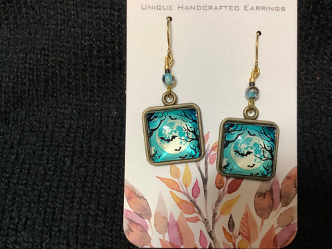 Batty Moon Earrings by Caitlin