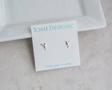 Sosie Designs - Silver Hummingbird Stud Earrings. ST130