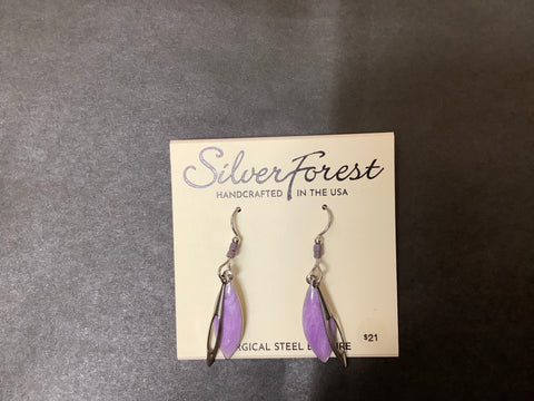 NE-2266 Silver Forest Earrings