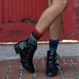 Solmate Socks - Gemstone Crew Socks | USA Made Sustainable Mismatched Socks: XL (Women 12+ / Men 11-14)