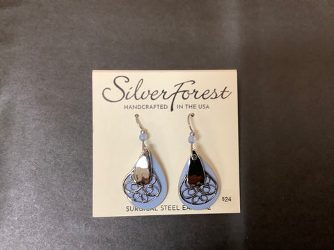 NE-2315 Silver Forest Earrings