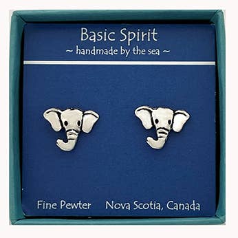 Basic Spirit - Elephant Stud Earrings (Boxed)