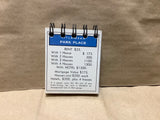 Park Place Monopoly Property Card Mini Notebook Journals