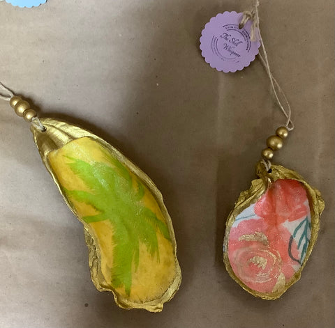 Gold Seashell Ornament by Lisa (one per purchase)