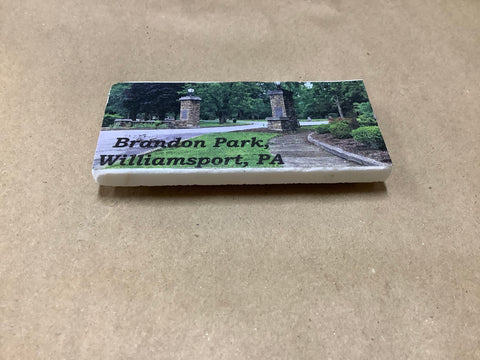 Brandon Park Stone Pillar Entrance Magnet by Local Artist Elaine