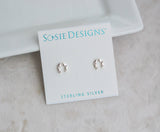 Sosie Designs - Sterling Silver Horseshoe Crystal Stud ST131