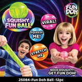 Novelty Brands - Fun Doh Squishy Fun Fidget Ball Boxed Assortment