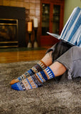 Solmate Socks - Chestnut Crew Socks | Sustainably Made Festive: Medium (Women 8 - 10 / Men 7 - 9)