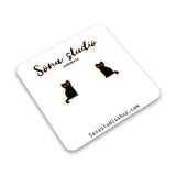 Sona Studio - Black Cat Earrings