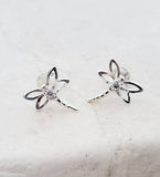 Sosie Designs - Silver Dragonfly Studs