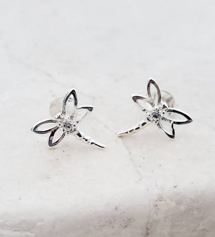 Sosie Designs - Silver Dragonfly Studs