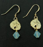 Sosie Designs - Gold Sand Dollar Earrings w/Pacific Opal