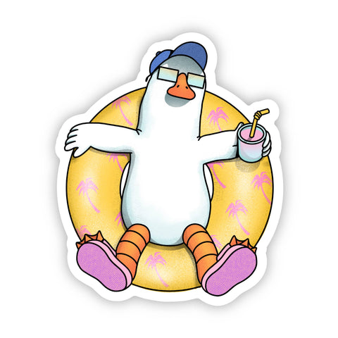 Big Moods - Chill Pool Goose Sticker