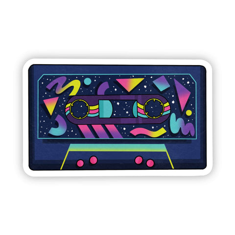 Big Moods - Cassette Tape Sticker - 80s Themed