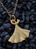 Sosie Designs - #6147 Golden Ginkgo Necklace