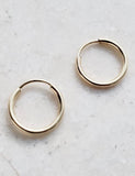 Sosie Designs - #ST502 Gold-Filled Tiny Endless Huggie Hoops