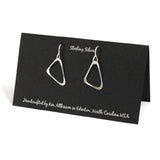 Ken’s handcrafted jewelry - Sterling Silver Earrings Triangle