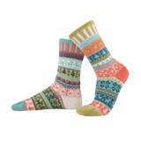 Solmate Socks - Spritz Crew Socks | Sustainably Made  Size Small Women 6-8 Mens 5-7