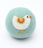 Ethical Global - Birds: Eco Wool Dryer Balls Fair Trade: Red Bird