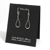 Ken’s handcrafted jewelry - Sterling Silver Earrings Twist/Drop Small