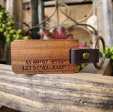 Custom Wood and Leather Keychain  Williamsport Pa.