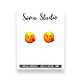 Sona Studio - Kiss Emoji Earrings