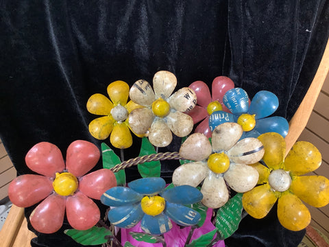 Recycled Tin Flowers (choice of one per purchase)