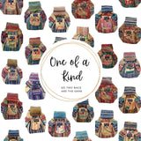 Rice Love - One of a Kind Recycled Backpack