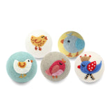 Ethical Global - Birds: Eco Wool Dryer Balls Fair Trade: Red Bird