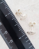 Sosie Designs - #1918 Silver Sand Dollar Studs
