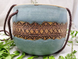 Turtle Hollow Pottery - Boho Lace Hanging Planter