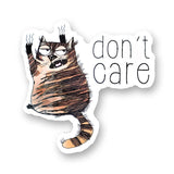Tipsy Coasters & Gifts - Funny Sticker | Don't care cat