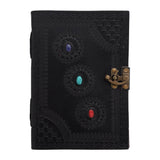 3 Precious Chakra Leather Journal Chakra Stones Meditation