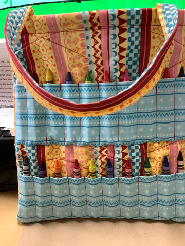 Crayon bag by local artist Carol.