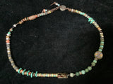 Bracelet/Necklace with Beads of Many Shapes and Colors by Deb